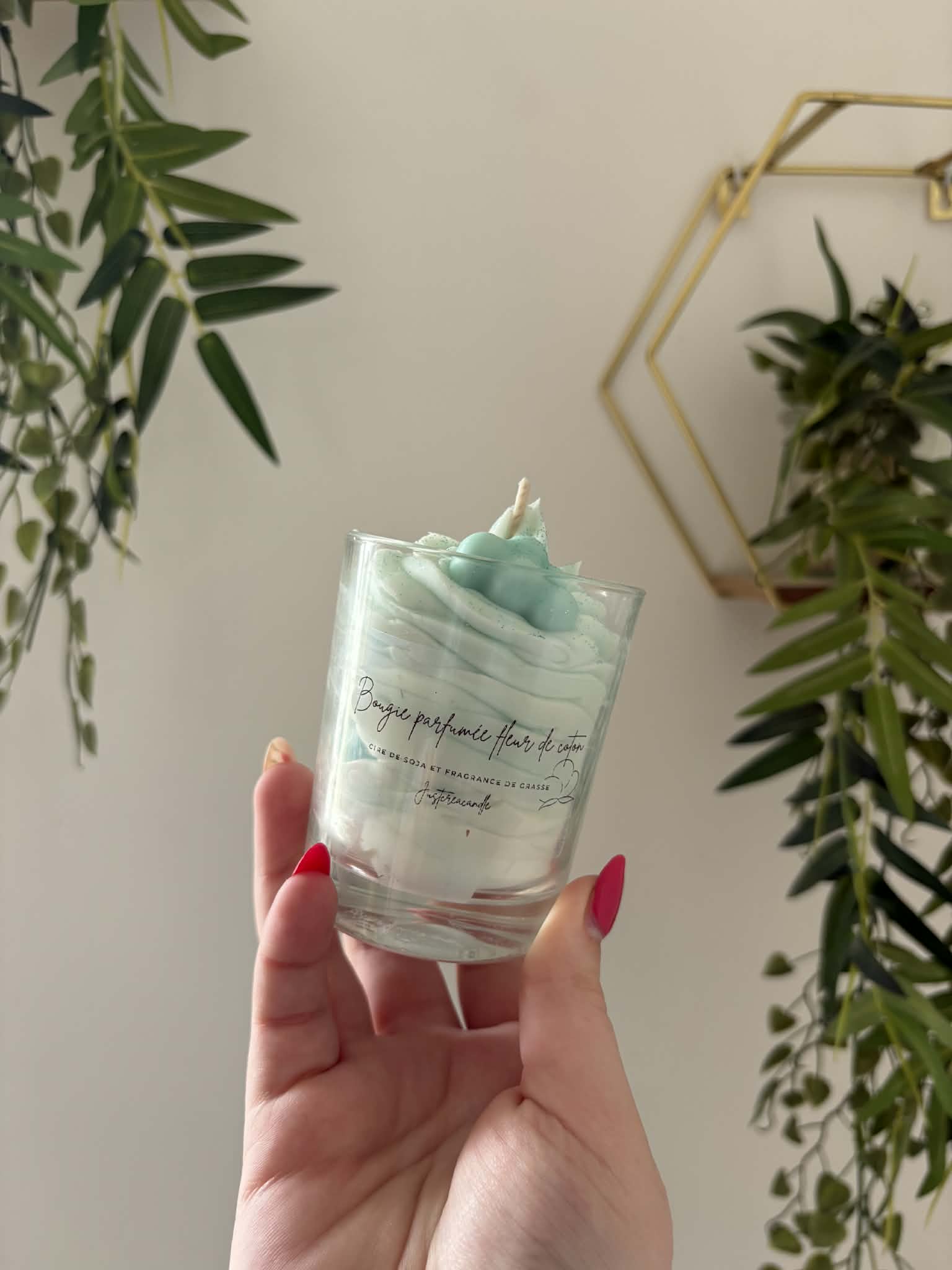 Bougie chantilly fleur de coton